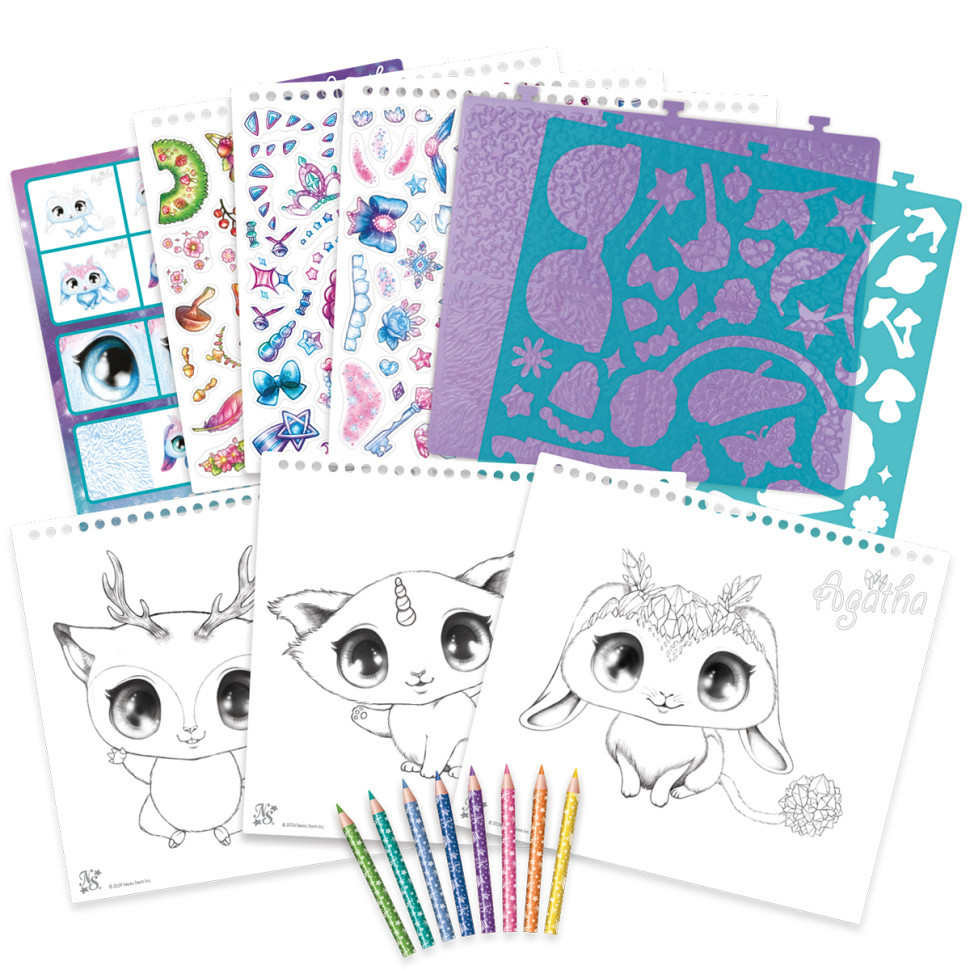 Набір для творчості Скетчбук: Зіркові друзі Nebulous Stars 11141 з олівцями Вінниця - фото 3