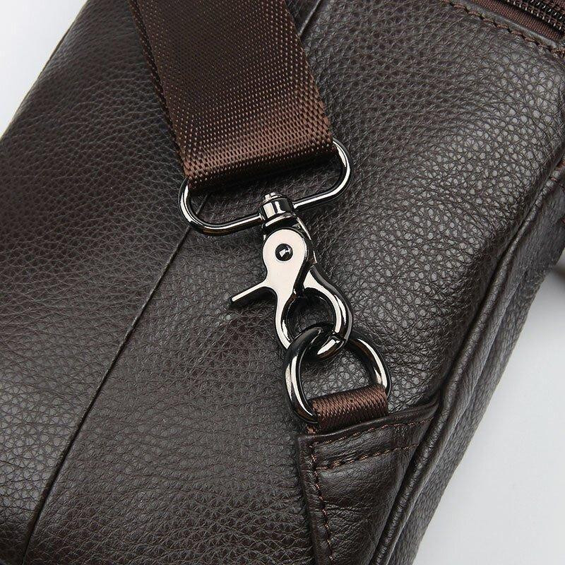 Сумка мужская кожаная через плечо Vintage 14983 Коричневая Киев - изображение 8