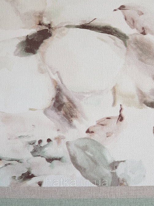 Обои виниловые на флизелиновой основе Rasch Florentine 1.06х10 цветы крупные коричневые бирюзовые белые Киев - изображение 4