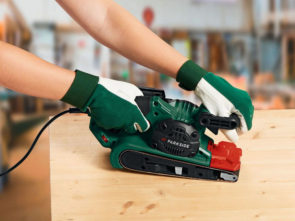 Ленточная шлифовальная машина с 2 зажимами Parkside (PBSD 900 A2) 900 Вт Нововолынск - изображение 6