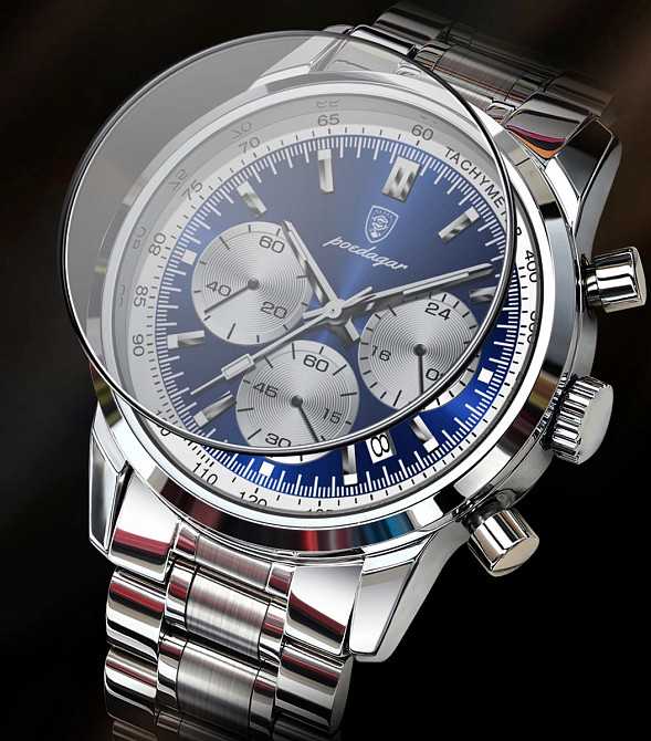 Годинник чоловічий наручний Poedagar Petros Silver Сріблястий Вінниця - фото 19