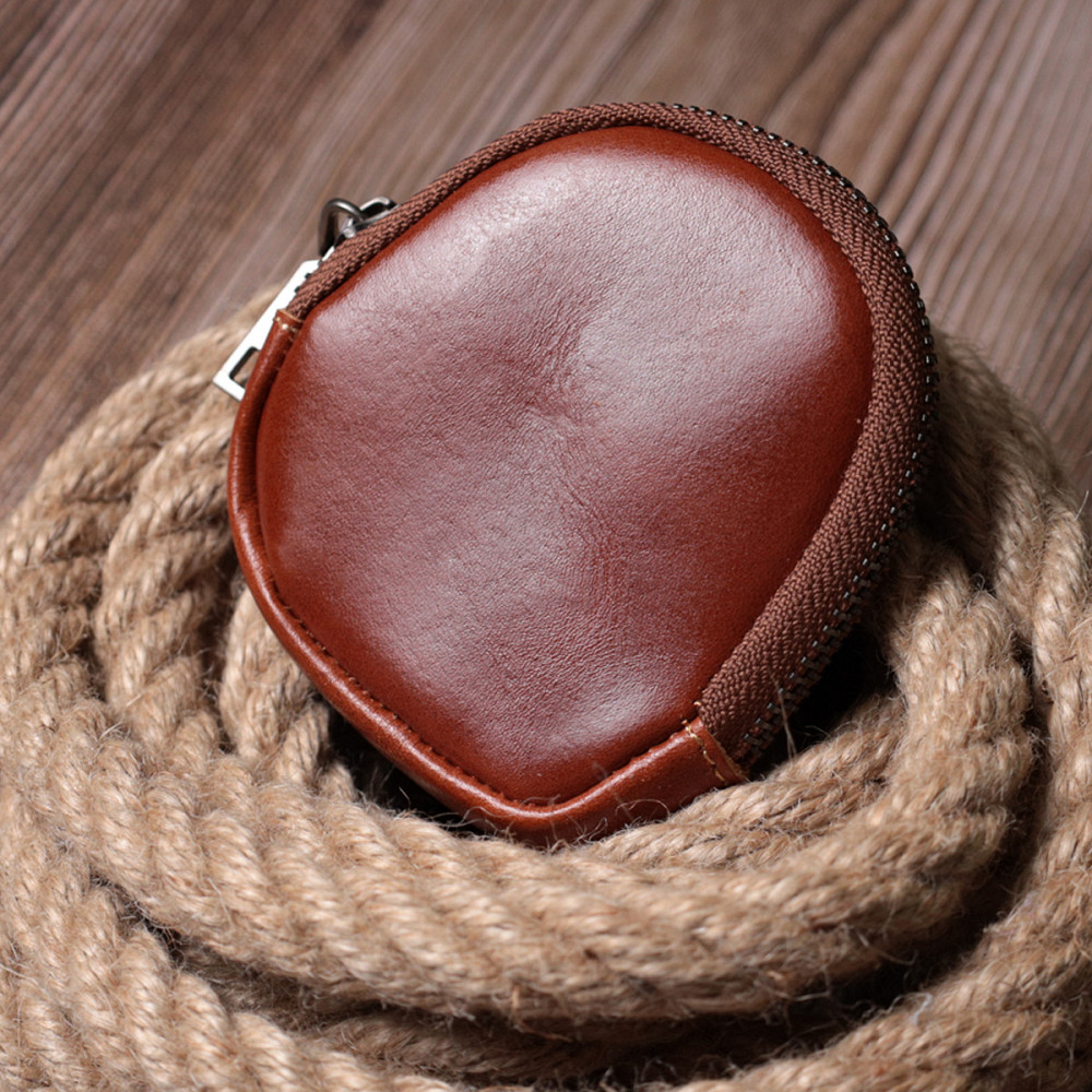 Компактний гаманець для монет із натуральної шкіри Vintage sale_15080 Коричневий Київ - фото 9