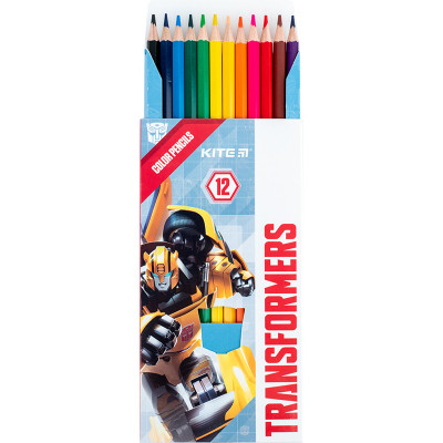 Карандаши цветные Kite Transformers 12 цветов (TF24-051) Винница - изображение 4