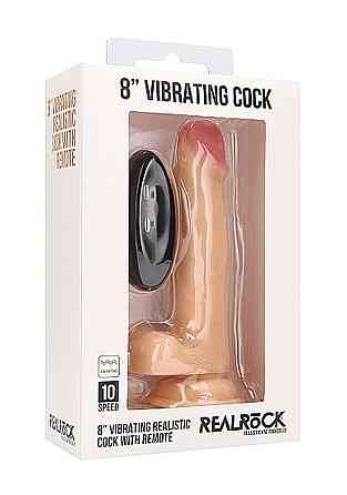 Вібратор Realistic Cock - 8 - With Scrotum - Skin Sex Aura Київ