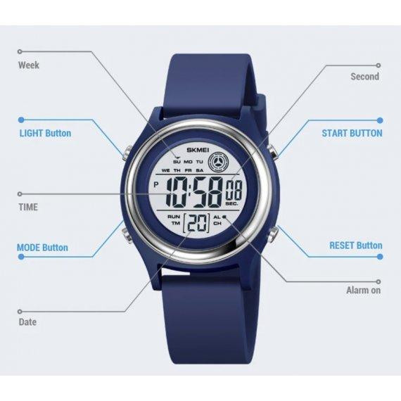 Дитячий наручний електронний годинник Skmei Game (Blue) Київ - фото 6