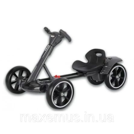 Детский электрокарт с пультом управления мягкими колесами Spoko SP V 1 7 6V 4,5А электрокарт аккумуляторный черный Мостиська