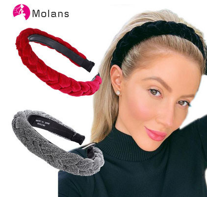 Обруч для волос коса красный Киев - изображение 1