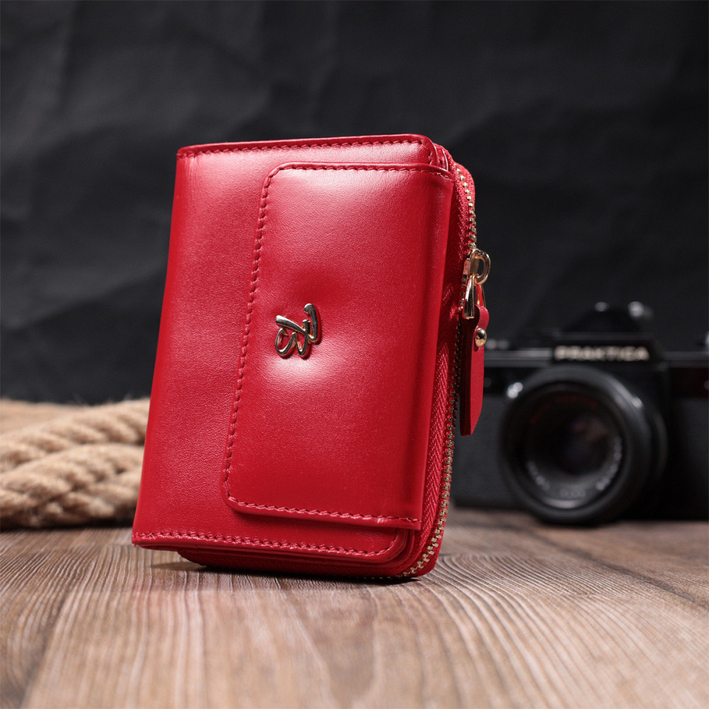 Яркий женский кошелек из натуральной кожи Tony Bellucci 22812 Красный Киев - изображение 10