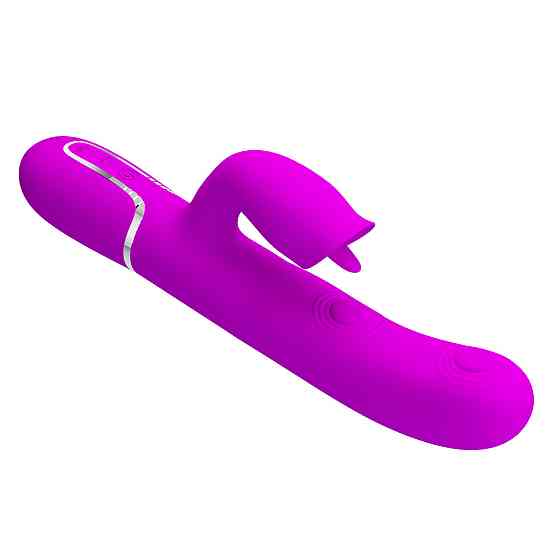 Пульсатор с клиторальным стимулятором серии Pretty Love - Gigi Purple 7 thumping functions 7 licking Sex Aura Киев