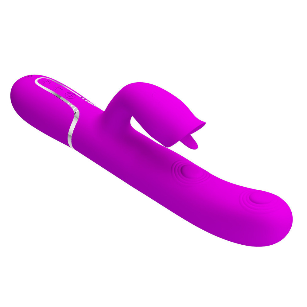 Пульсатор с клиторальным стимулятором серии Pretty Love - Gigi Purple 7 thumping functions 7 licking Sex Aura Киев - изображение 5