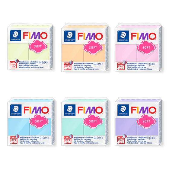 Пластика для біжутерії Soft Ванільна пастельна 57г Fimo Київ