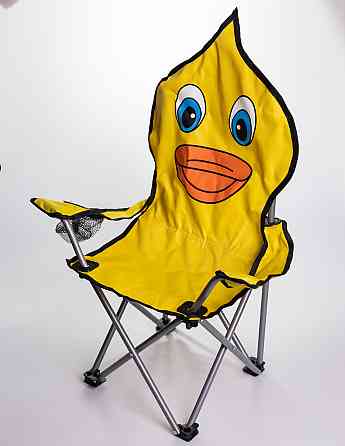 Крісло туристичне для дитини 34х58х65 см з підстаканником Жовтий SJ-0065Y SBR Київ