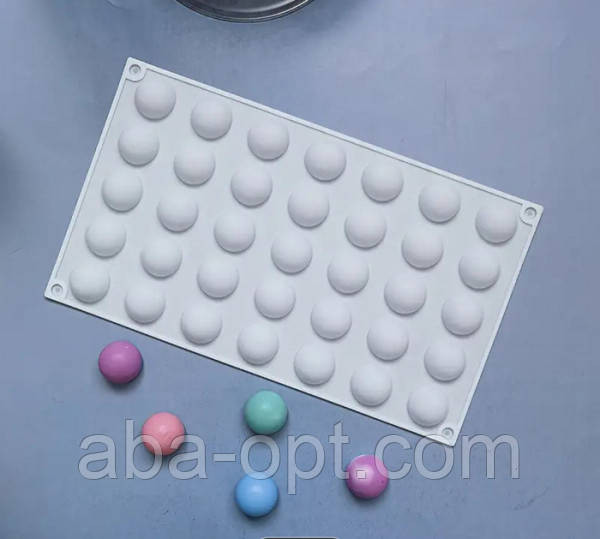 Форма силіконова на 35 виробів 30 х 17 см Напівсфера ( шт.) Одеса - фото 1