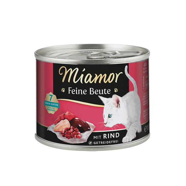 Miamor Feine Beute mit Rind МИАМОР ФАЙНЕ БАЙТЕ ГОВЯДИНА беззерновой полнорационный влажный корм для котов Киев - изображение 1