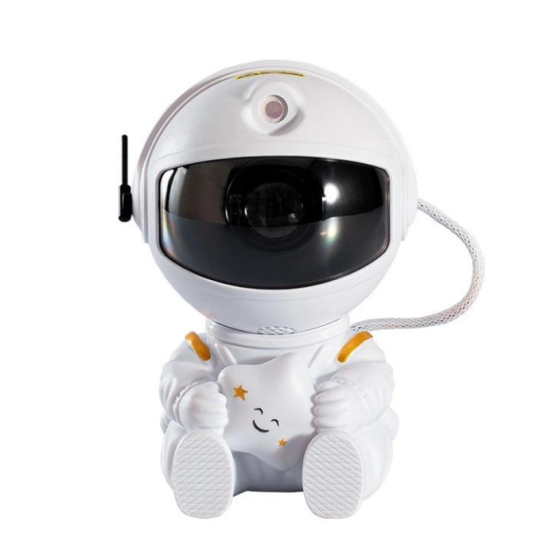 Лазерный ночник-проектор звездного неба Космонавт, с USB + пульт / Детский светильник-ночник звездное небо Киев