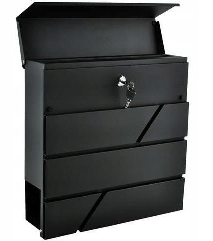 Поштова скринька велика з кришкою та 2 ключами Malatec (6238) Сталь Нововолинськ - фото 3