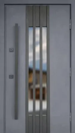 Двері вуличні серія СТРОНГ з ТЕРМОРОЗРИВОМ модель Референс Київ