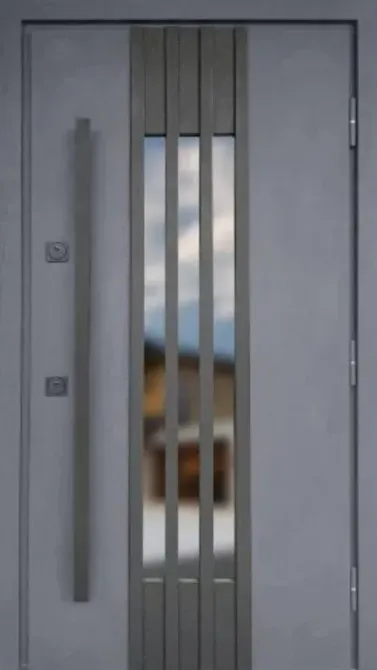 Двері вуличні серія СТРОНГ з ТЕРМОРОЗРИВОМ модель Референс Київ - фото 1