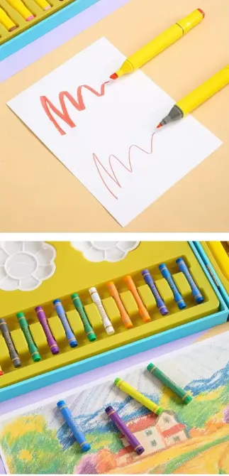 Набір для малювання у валізі 114 елементів Блакитний (C 61550) Чернигов - изображение 2