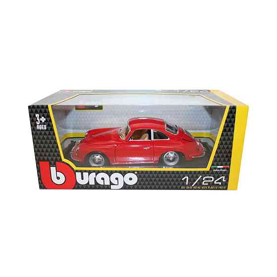 Автомодель - Porsche 356B (1961) (асорті слонова кістка, червоний, 1:24) Днепр