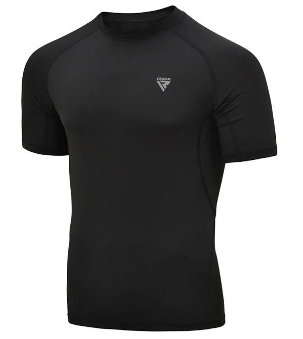 Рашгард із коротким рукавом RDX T15 Black 3XL Каменское - изображение 1