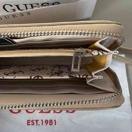 Женский золотистый кошелек Guess (1211) Киев