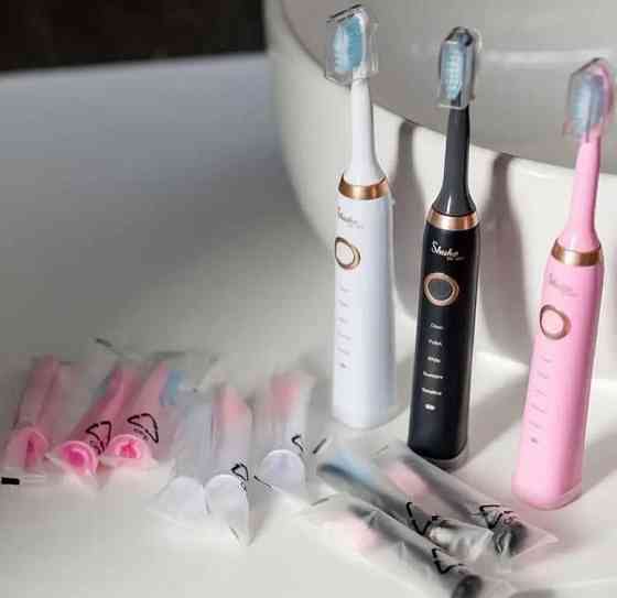 Электрическая зубная щетка Shuke SK-601 c 4 насадками на аккумуляторе. Киев