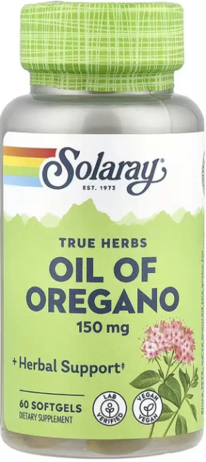 Олія орегано Solaray Oil of Oregano 150mg 60 гел капс Київ - фото 1
