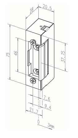 Засувка електромеханічна SEVEN LL-723 NC Київ