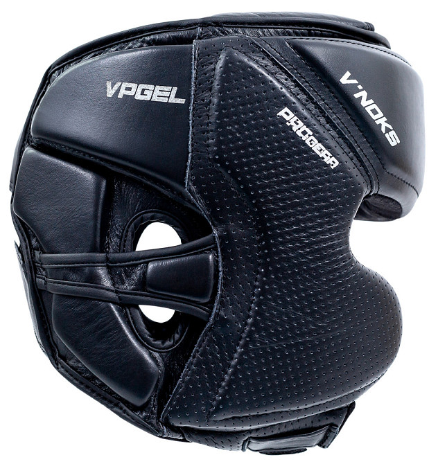 Боксерський шолом з натуральної шкіри V`Noks Futuro Tec чорний розмір S/M Київ - фото 3