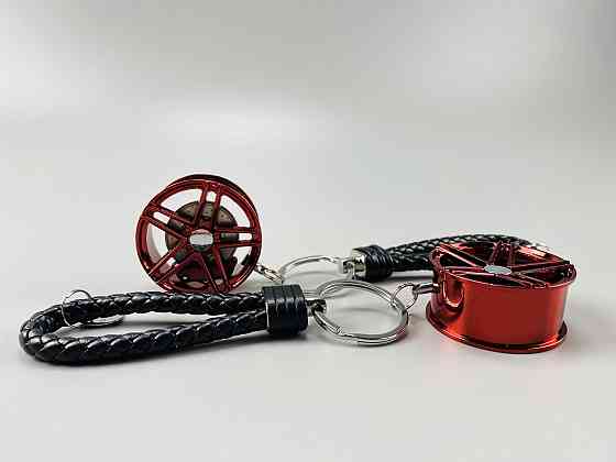 Брелок автомобільний диск колеса диск гальмівний + супорт, брелок на ключі для водія, брелок металевий на авто ключі Мукачево