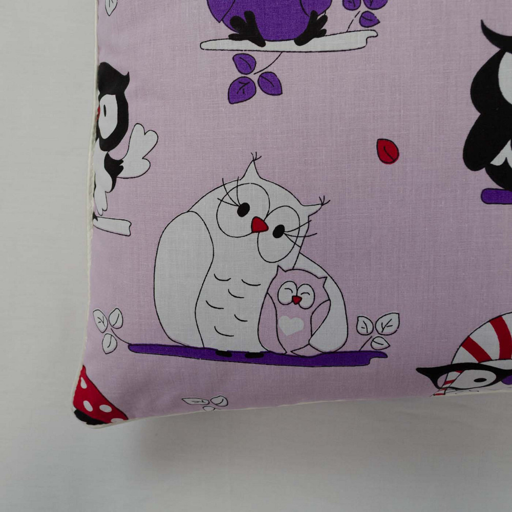 Подушка конопляная детская YouStar 40х60 см чехол 100% хлопок бязь (Фиолетовый) Сумы - изображение 3