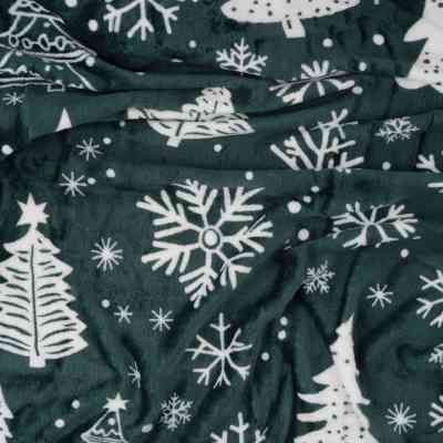 Плед Ardesto Christmas Flannel 160х200см, 100% полиэстер, елочки (ART0128PB) Винница