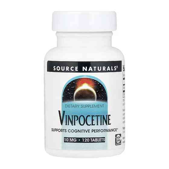 Вінпоцетин для мозку Source Naturals Vinpocetine 10m 120 таб Київ