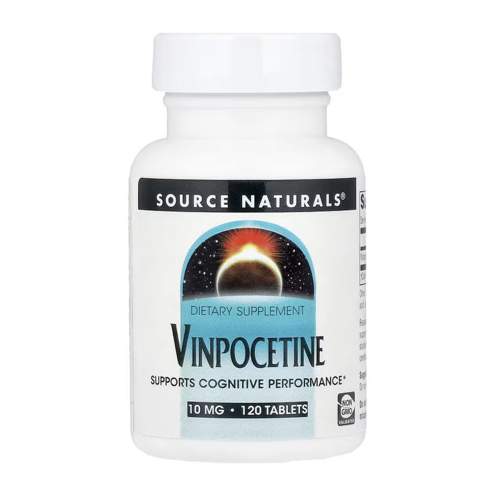 Винпоцетин для мозга Source Naturals Vinpocetine 10m 120 таб Киев - изображение 1