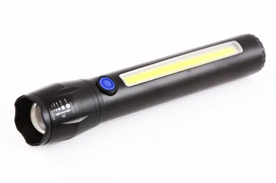 Ліхтар ручний метал. X-Balog в кейсі чорний великий (3 режиму, під microUSB зарядку) Вінниця