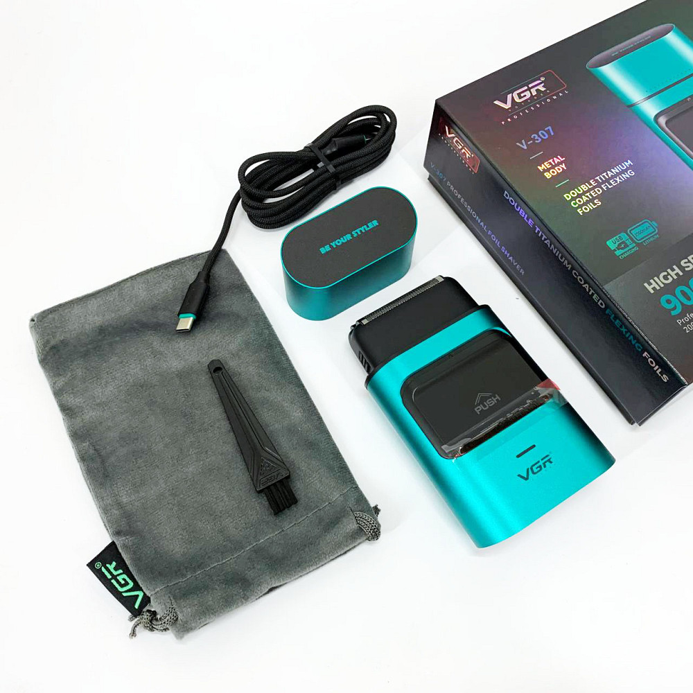 Електробритва шейвер VGR V-307, Портативна сітчаста бритва, Електрична чоловіча бритва для бороди PQ-98 Львів - фото 14