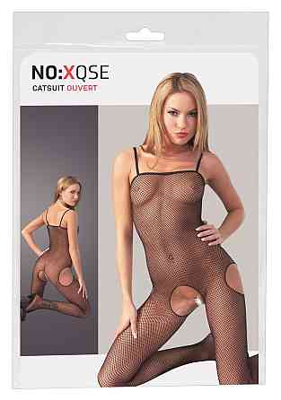 Чорний бодістокінг Netzcatsuit L/XL Sex Aura Київ