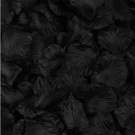 Штучні пелюстки троянд для декору 100 штук 45 на 40 мм чорний Київ