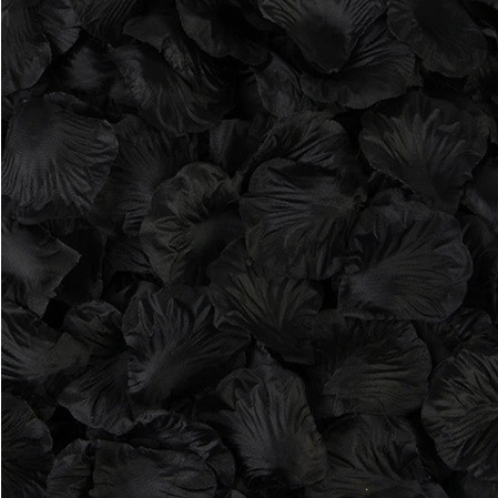 Искусственные лепестки роз для декора 100 штук 45 на 40 мм черный Киев - изображение 3