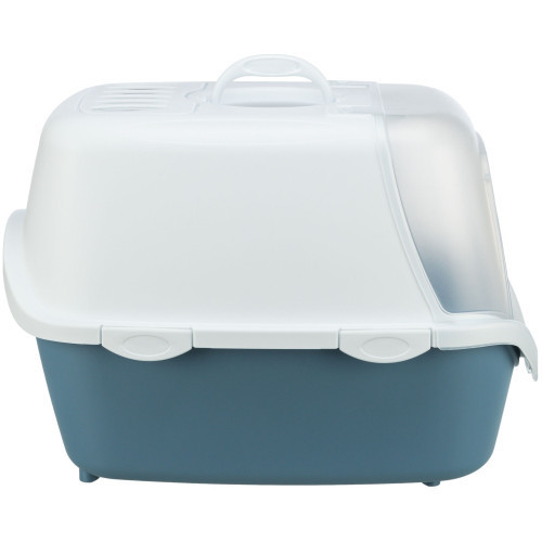 Туалет-домик Trixie Vico для кошек, с полупрозрачным верхом 40 х 40 х 56 см голубой/белый Киев - изображение 7