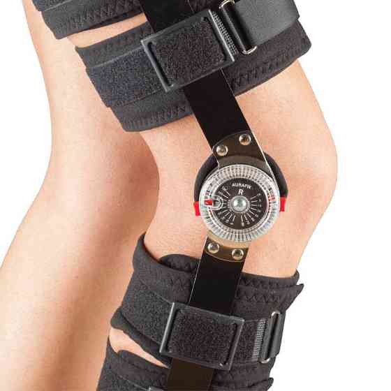 Ортез Aurafix (Аурафикс) 745A с регулировкой угла сгибания 55 см Днепр