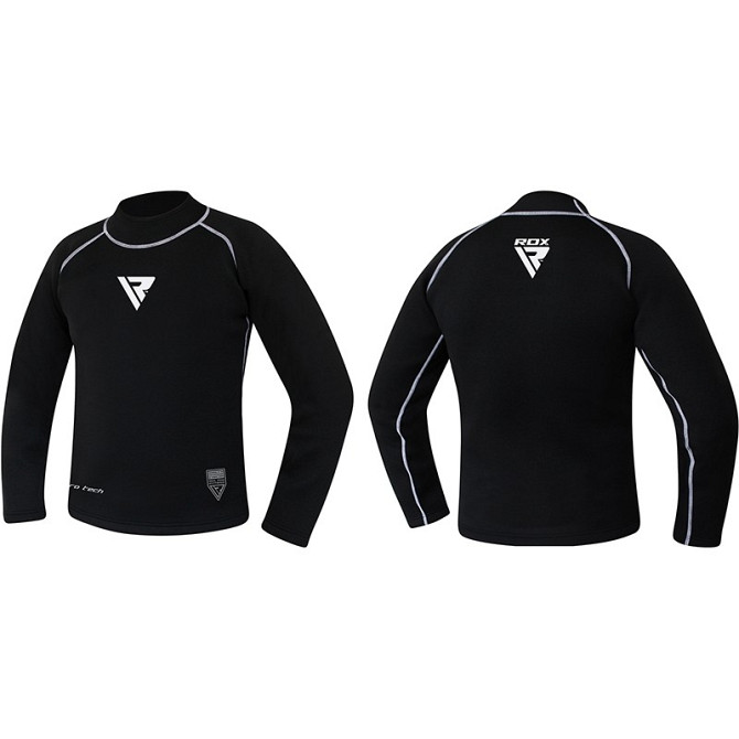 Рашгард сауна RDX Neoprenne Black 3XL Кам'янське - фото 4