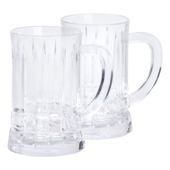 Набор стеклянных пивных бокалов 2 шт 530 мл Киев