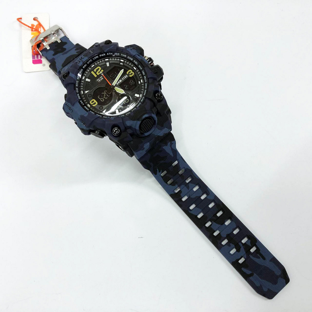 Годинник тактичний протиударний SKMEI 1155BCMBU, Годинник для риболовлі та походу TW-90 Львів - фото 11