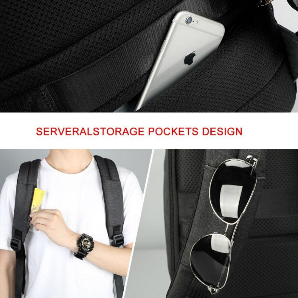 Рюкзак Tigernu T-B3595 чорний з сірим Київ - фото 1