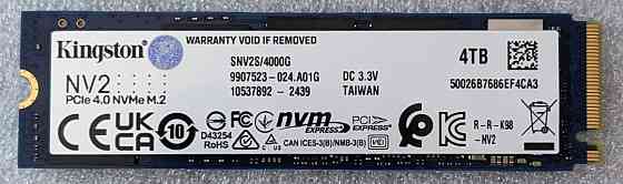SSD m.2  m2 4tb nvme Kingston NV2 4TB Харків