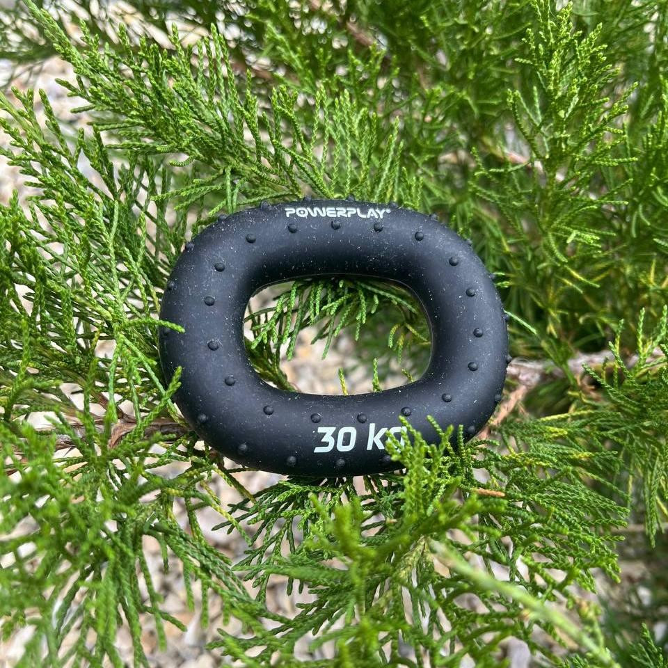 Эспандер кистевой силиконовый PowerPlay PP-4337 Hand Grip Hard 30 кг. Черный Киев - изображение 4