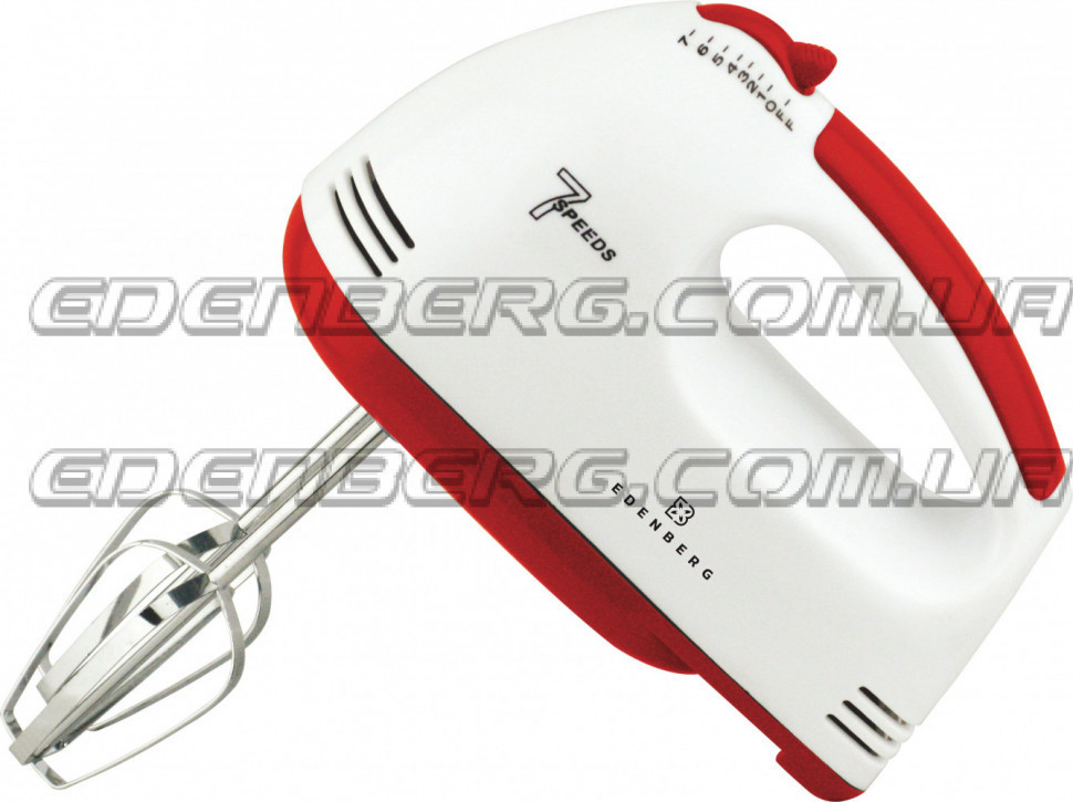 Ручной миксер EDENBERG EB-63331: 200 Вт, 7 скоростей, легкий и компактный для взбивания и смешивания 4 насадки Одесса - изображение 2
