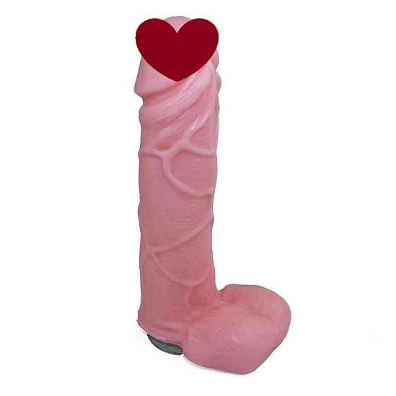 Крафтове мило-член із присоскою Чистий Кайф Pink size L, натуральне Sex Aura Київ